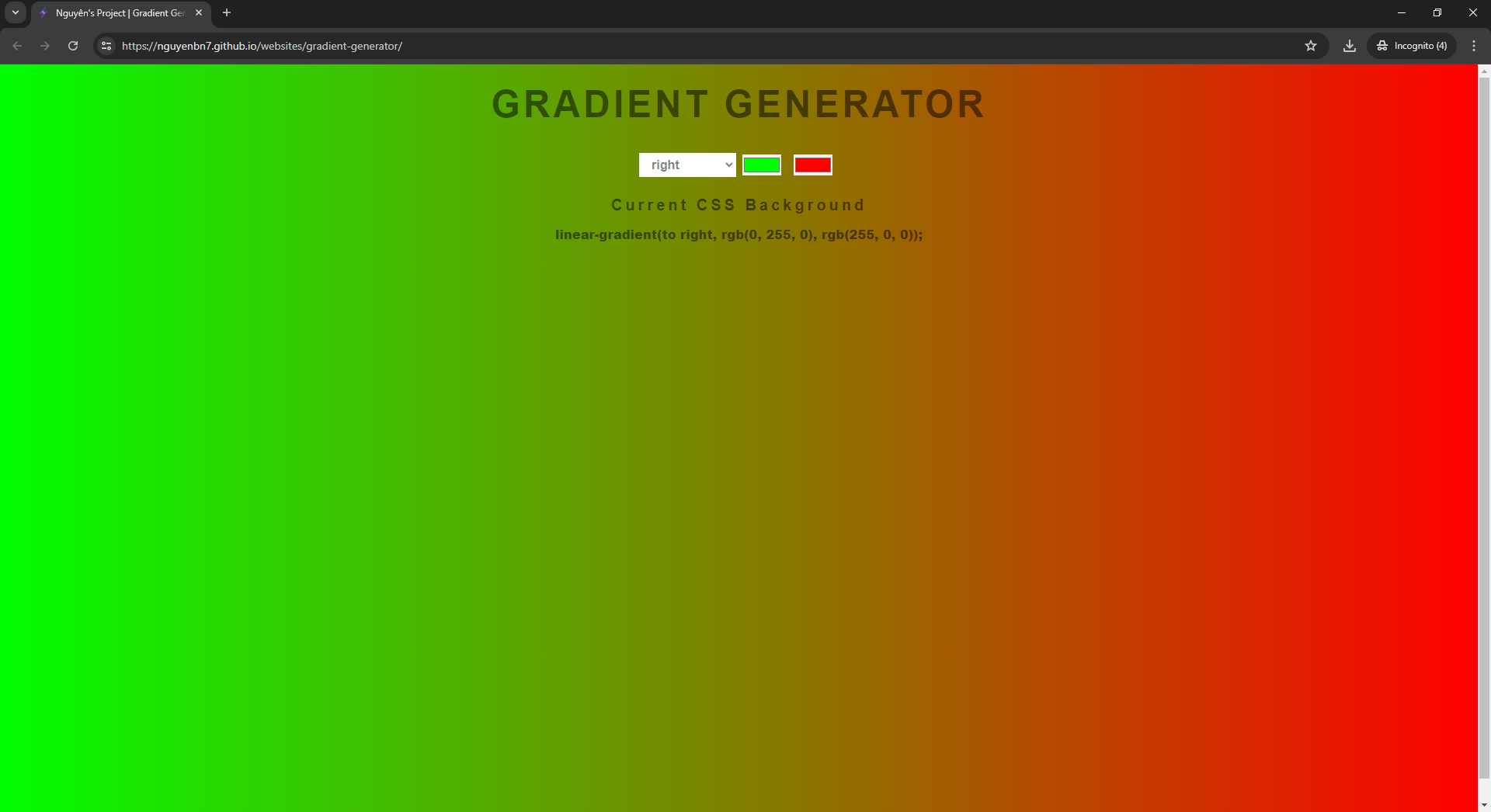 Gradient Generator